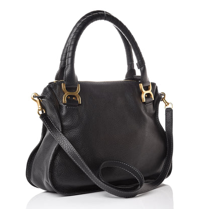 Chloe Calfskin Medium Marcie Satchel Black 4 of 13