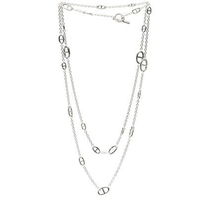 Hermes Sterling Silver Farandole Necklace 160 3 of 5