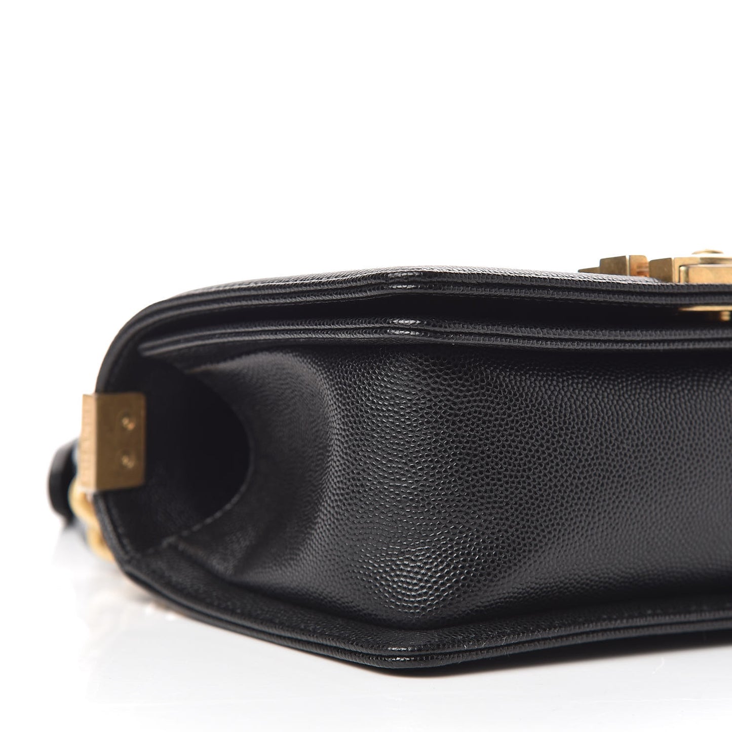 Caviar Quilted Small Boy Flap Black