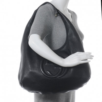 Gucci Pebbled Calfskin Large Soho Hobo Black 2 of 8