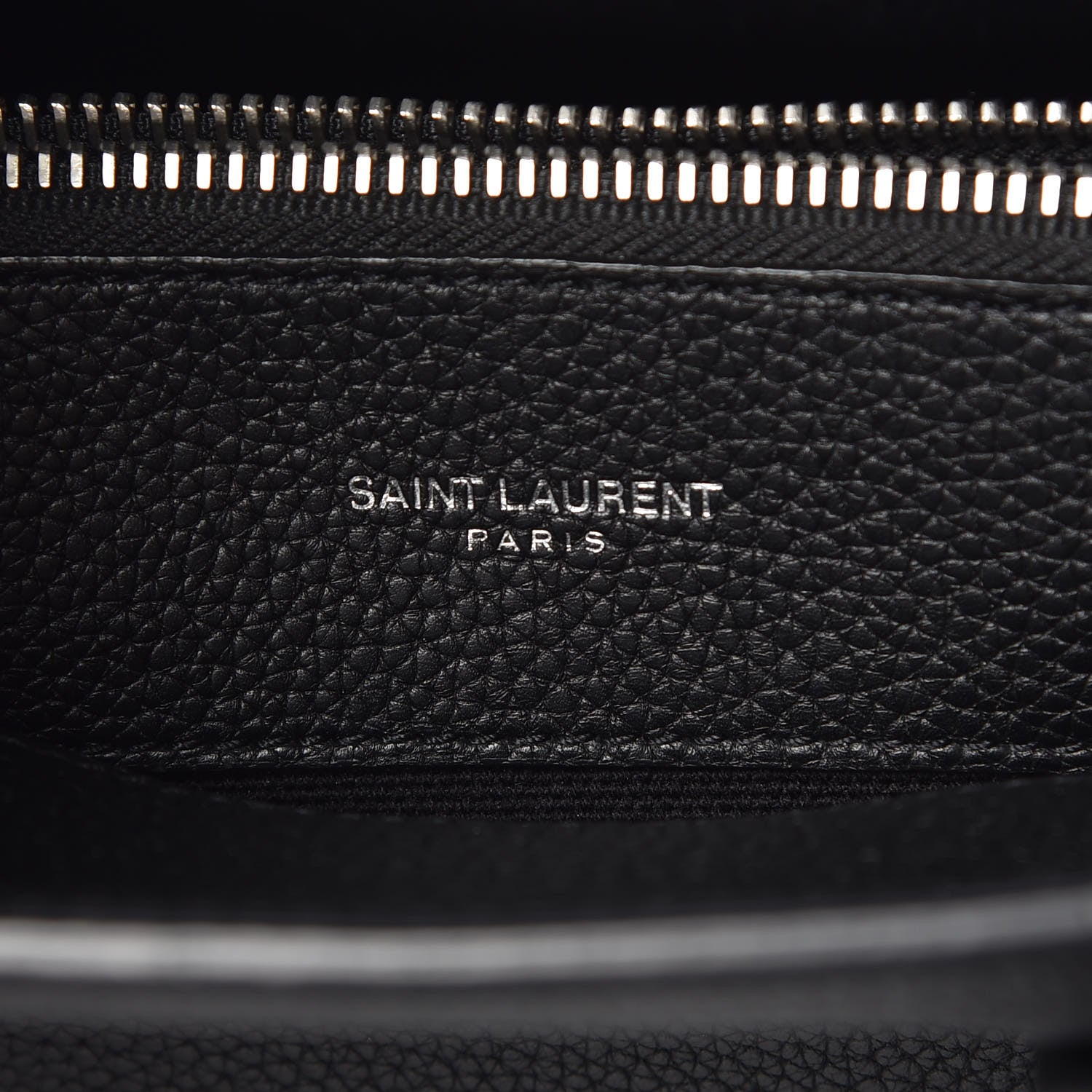 Saint Laurent Grained Calfskin Baby Sac De Jour Souple Black 7 of 13