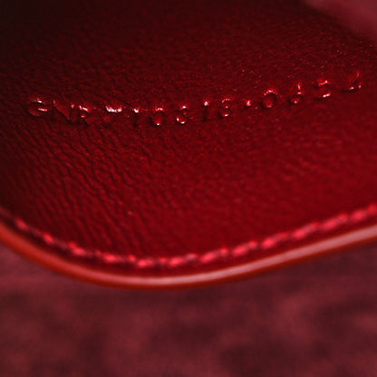 Saint Laurent Patent Calfskin Le 5 A 7 Mini Hobo Red Grenat 8 of 11