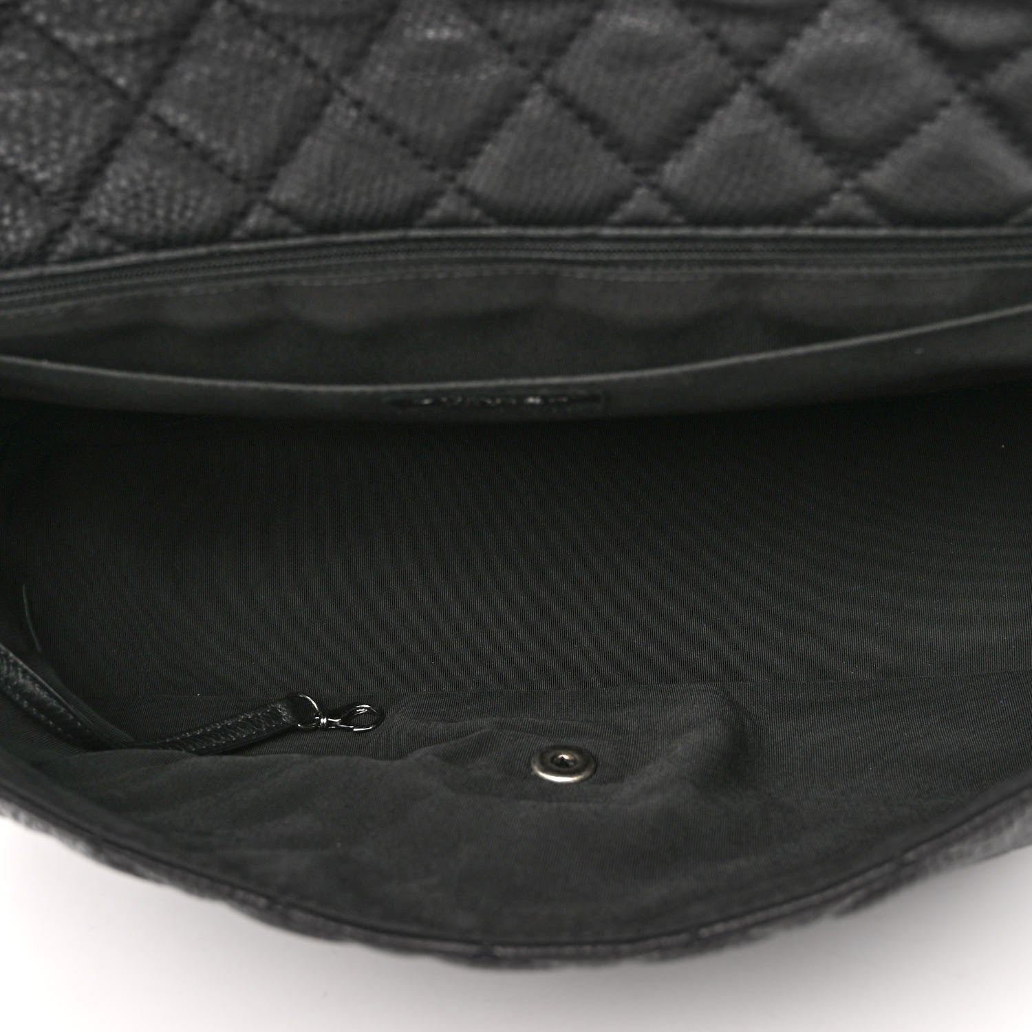 Chanel Calfskin Quilted Small XXL Travel Flap Bag Black 4 of 9