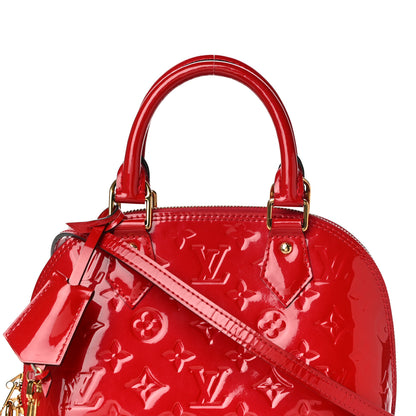 Louis Vuitton Vernis Alma BB Cherry 8 of 14