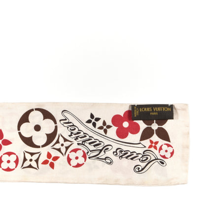 Louis Vuitton Silk Sweet Flower Bandeau Rouge 3 of 4