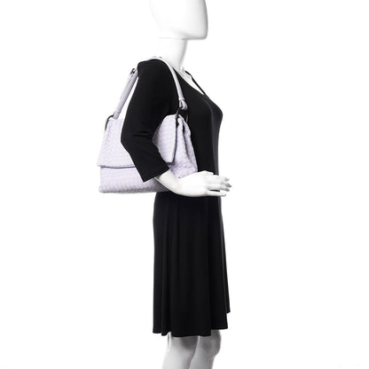 Bottega Veneta Nappa Intrecciato Flap Shoulder Bag Oyster Lilac 2 of 8