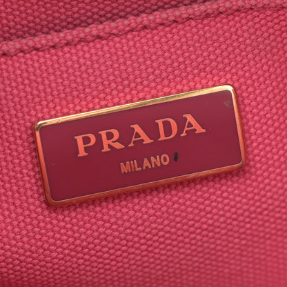 Prada Canapa Small Logo Tote Peonia 5 of 10