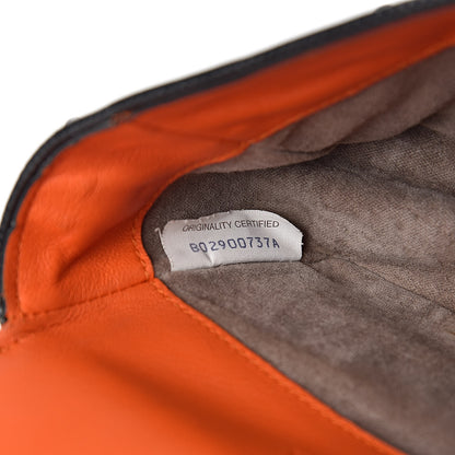 Bottega Veneta Nappa Intrecciato Mini Glass Shoulder Bag Orange Black 7 of 11