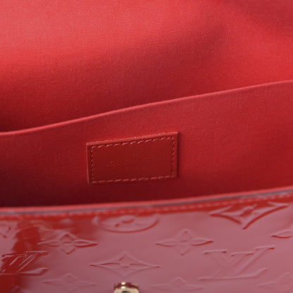 Louis Vuitton Vernis Felicie Pochette Chain Wallet Cherry 7 of 12