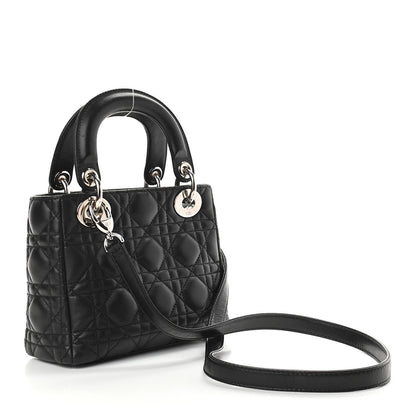 Christian Dior Lambskin Cannage Mini Lady Dior Black 2 of 8