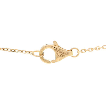 Cartier 18K Yellow Gold Diamond Chrysoprase XS Amulette de Cartier Pendant Necklace 4 of 4