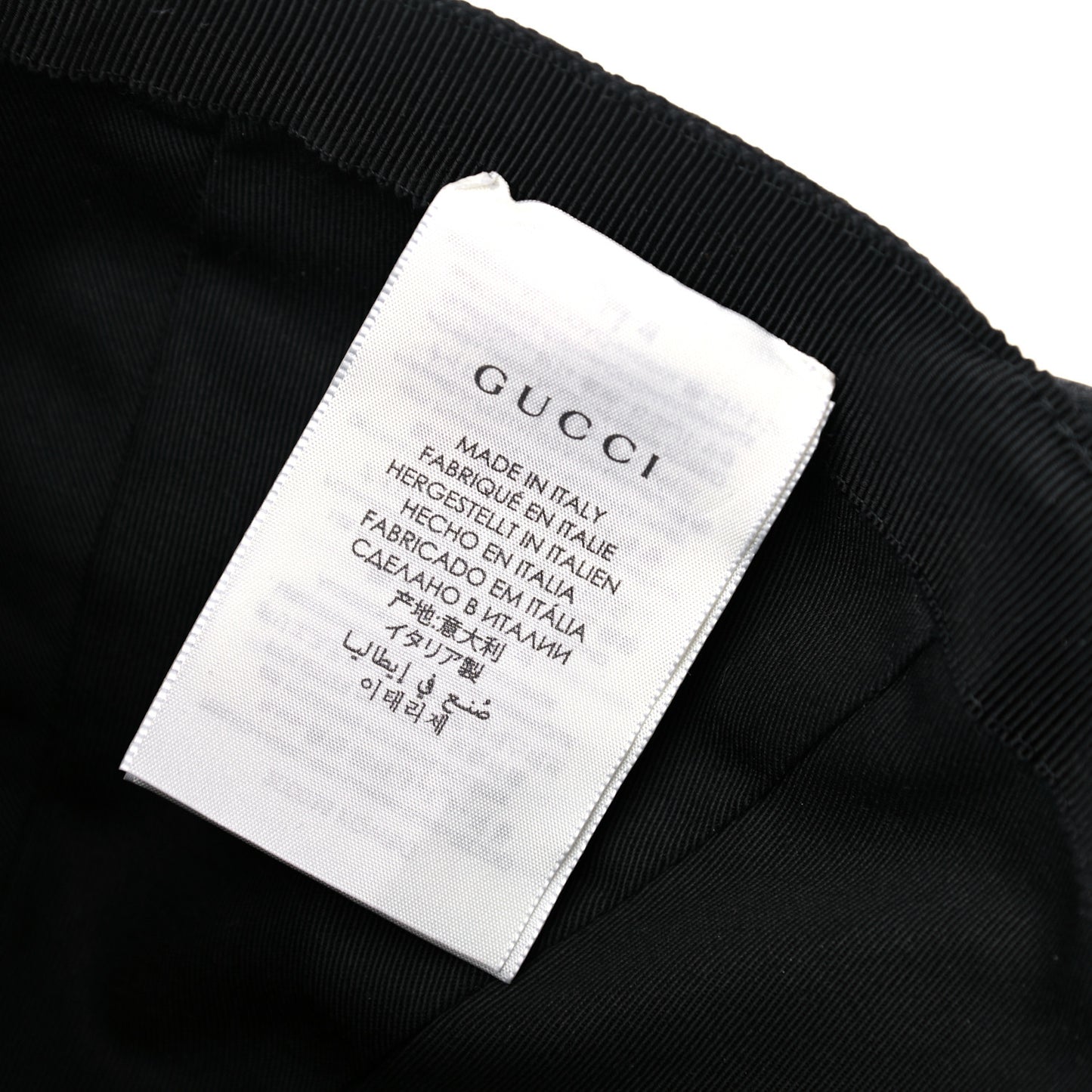 Monogram Web Baseball Hat M Black