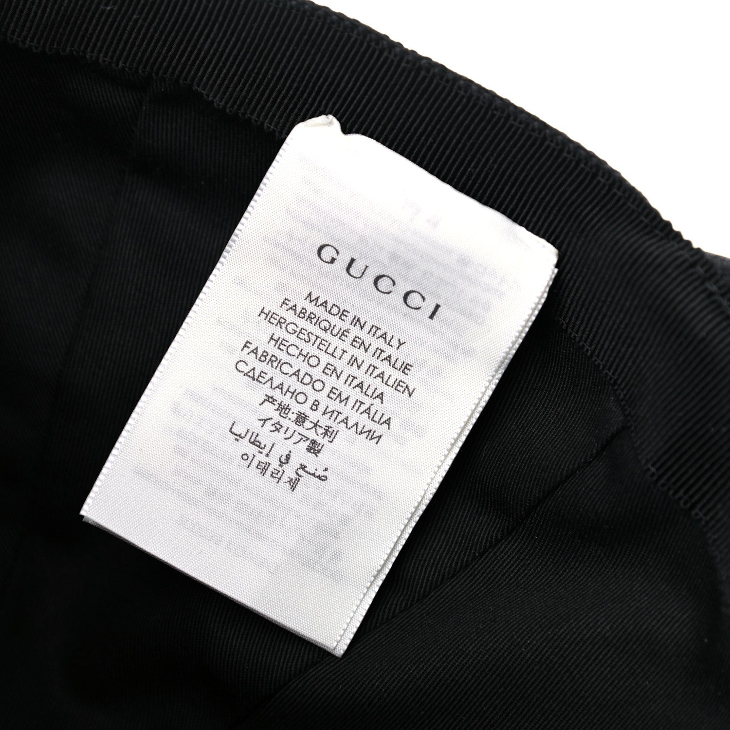 Gucci Monogram Web Baseball Hat M Black 6 of 6