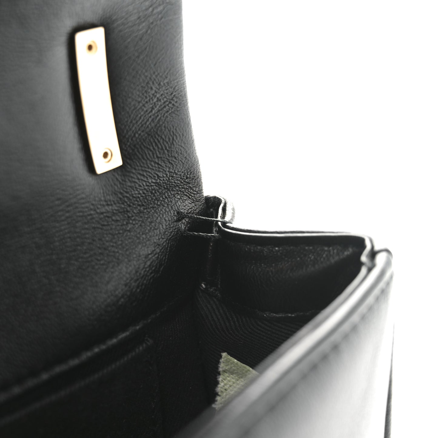 Lambskin Quilted Small Lola Bag Black