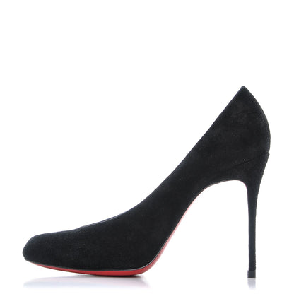 Christian Louboutin Veau Velours Yousra 100 Pumps 37 Black 1 of 8