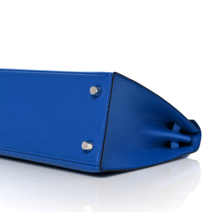 Hermes Epsom Kelly Sellier 25 Bleu Zellige 8 of 38