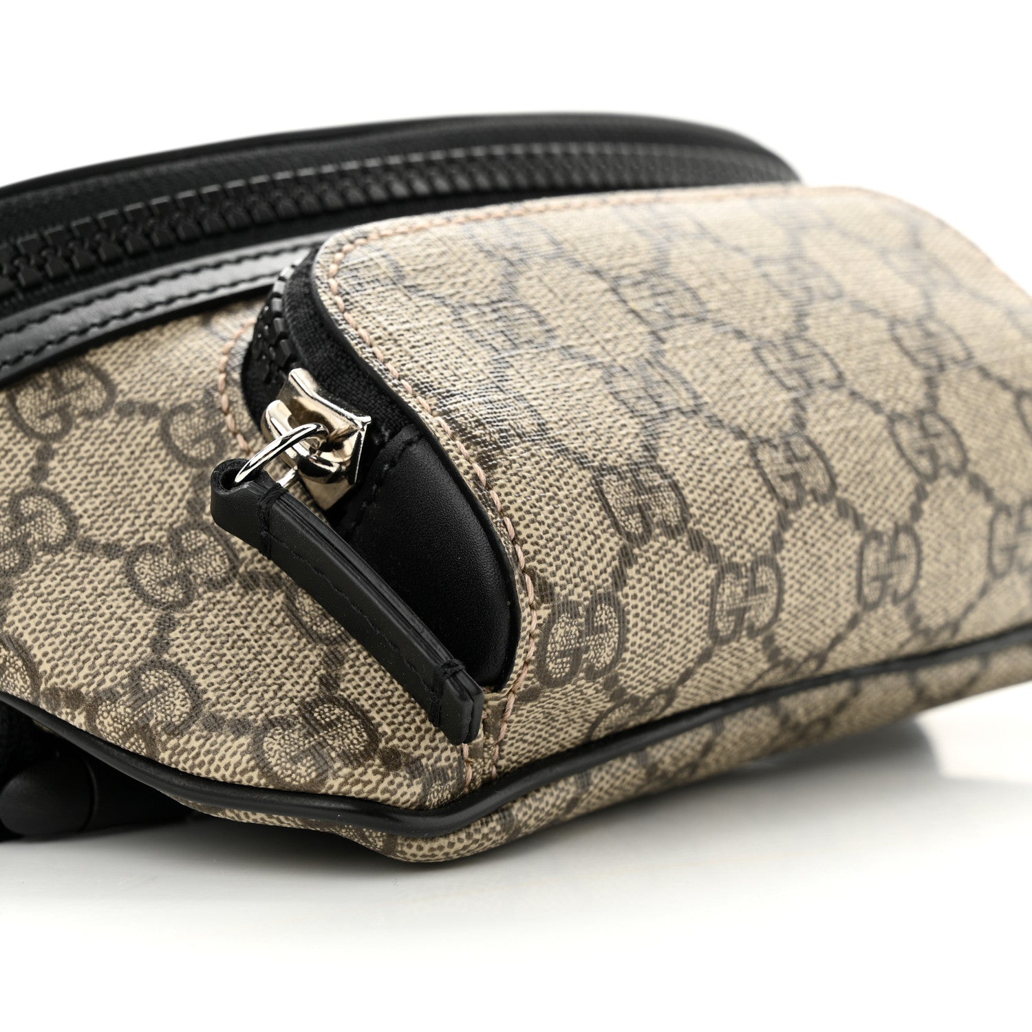 Gucci GG Supreme Monogram Belt Bag Black 9 of 11