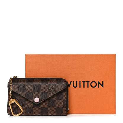Louis Vuitton Damier Ebene Recto Verso Card Holder Rose Ballerine 11 of 11