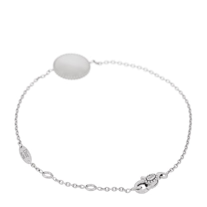 Christian Dior 18K White Gold Diamond Mother of Pearl Rose Des Vents Bracelet 2 of 4