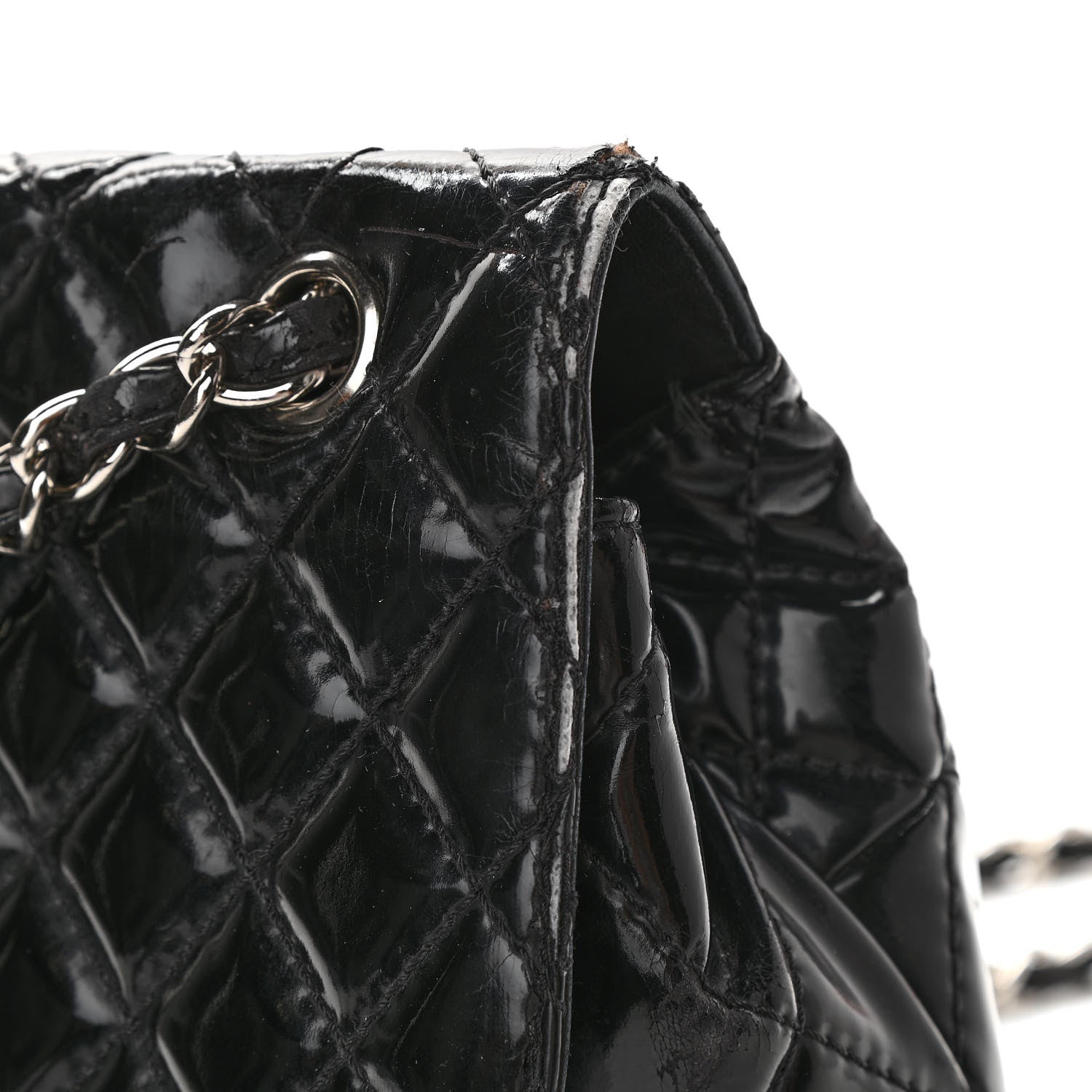 Chanel Vinyl Quilted In The Business Flap Bag Black 8 of 15