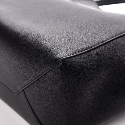 Celine Soft Grained Calfskin Small Belt Cabas Phantom Black 10 of 17
