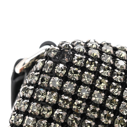 Alexander Wang Mesh Crystal Rhinestone Mini Heiress Pouch Black Silver 11 of 11
