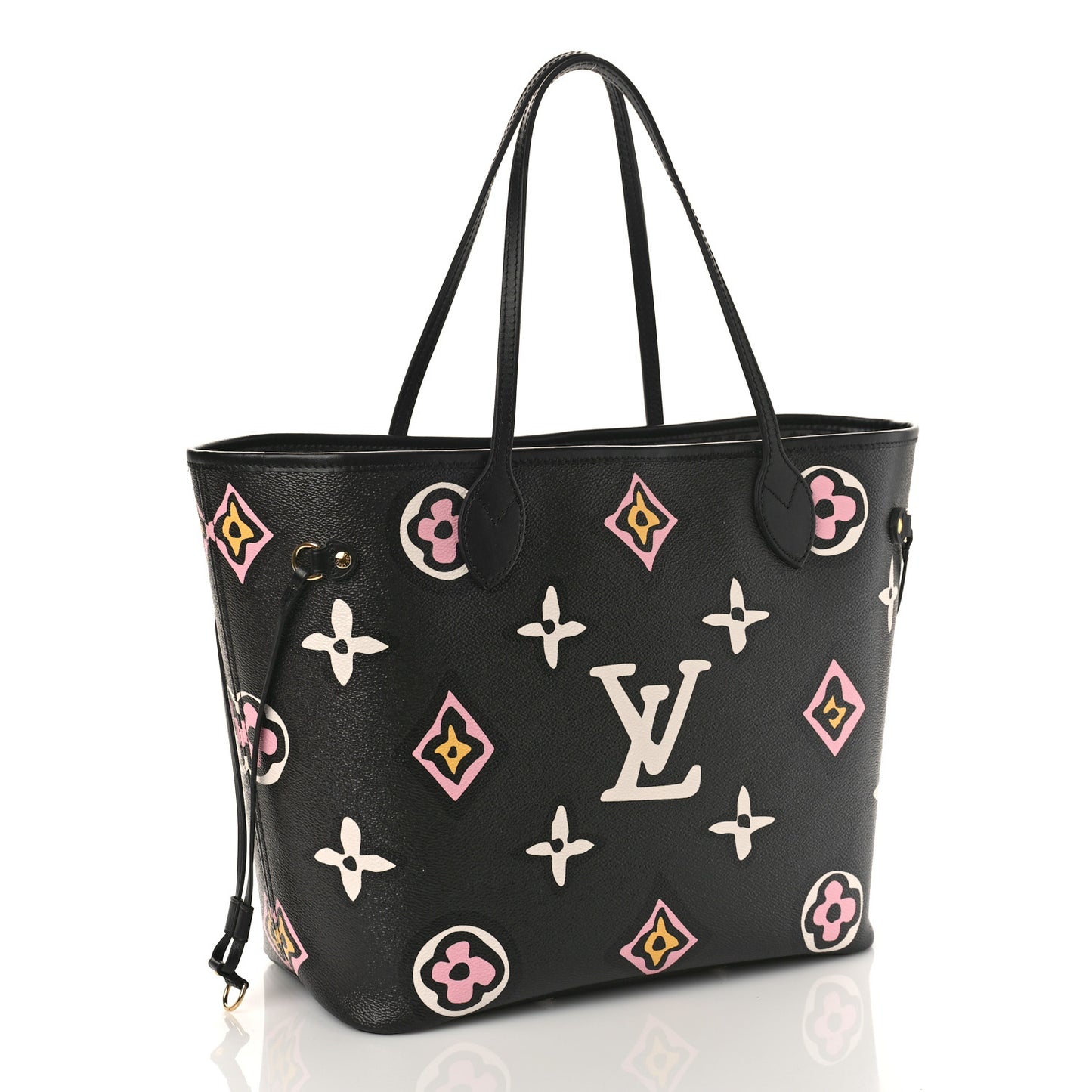Monogram Giant Wild at Heart Neverfull MM Black