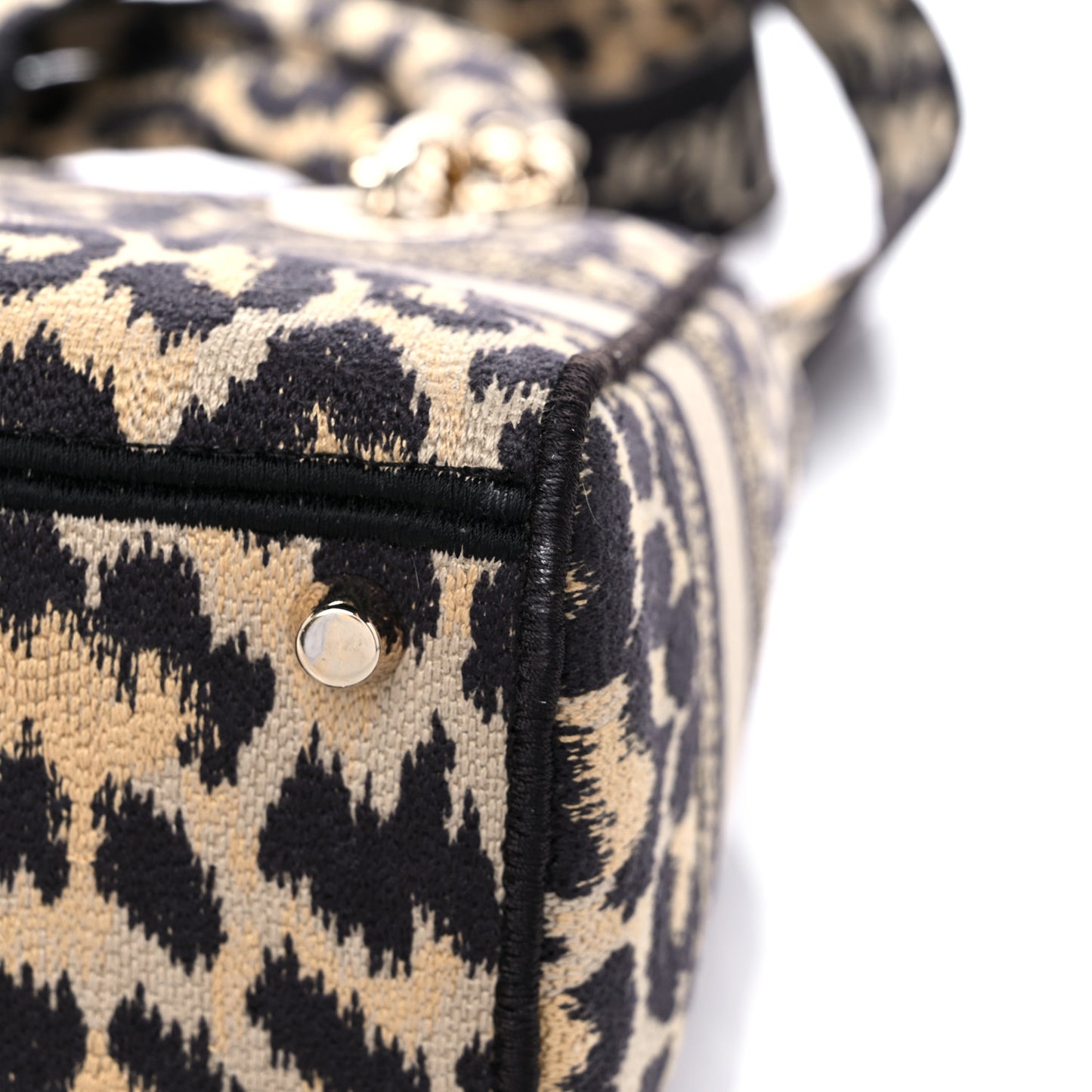 Canvas Medium Mizza Embroidered Lady D-Lite Beige Multicolor