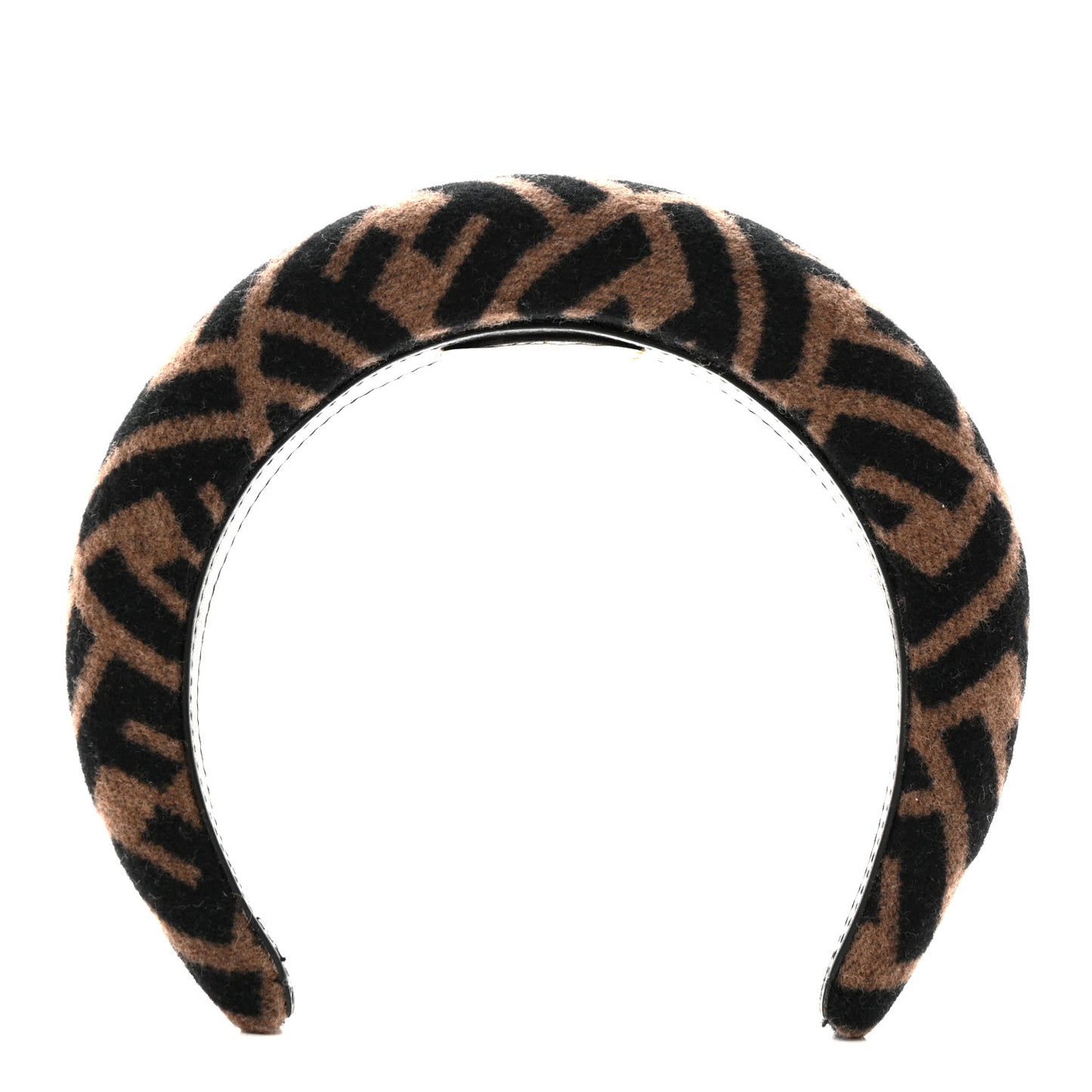 Wool Cashmere FF Logo Headband Tobacco