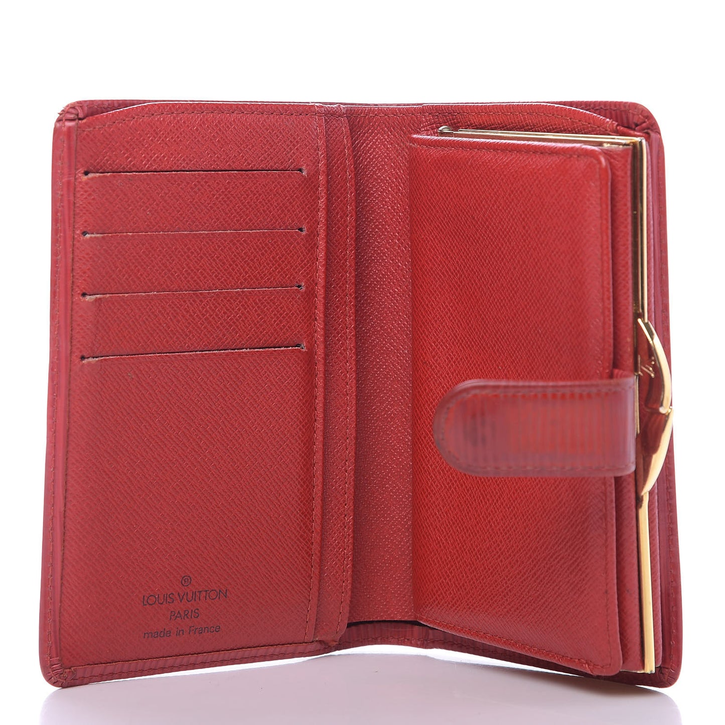 Epi French Purse Wallet Castillan Red