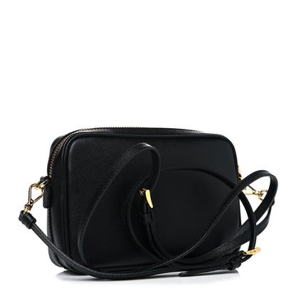 Prada Saffiano Lux Small Camera Crossbody Bag Black 3 of 10