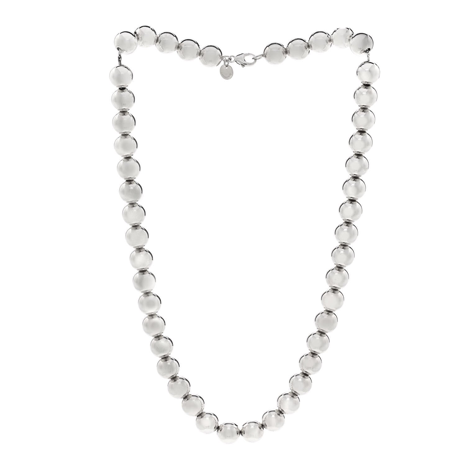 Tiffany Sterling Silver 10mm Hardwear Ball Necklace 3 of 5