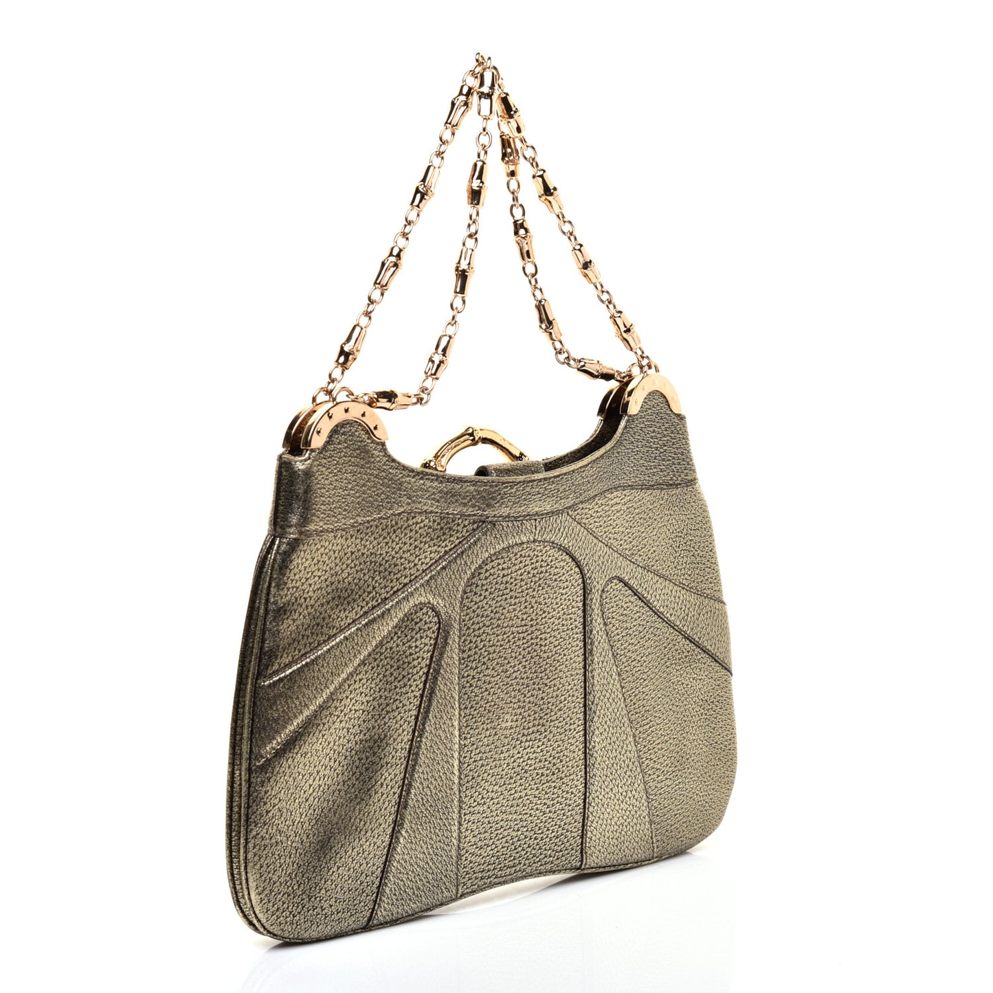 Bamboo Chain Tom Ford Shoulder Bag Metallic