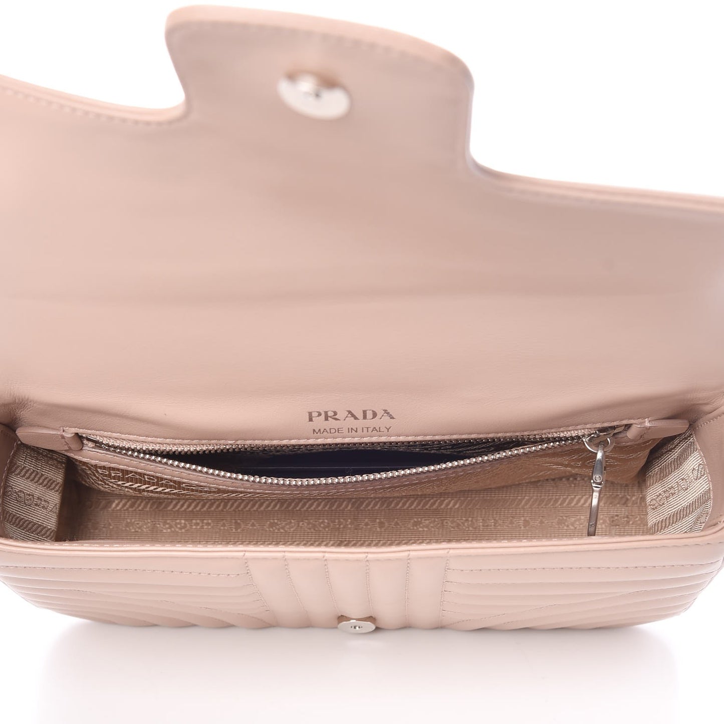 Soft Calfskin Impunture Diagramme Medium Chain Flap Shoulder Bag Cipria