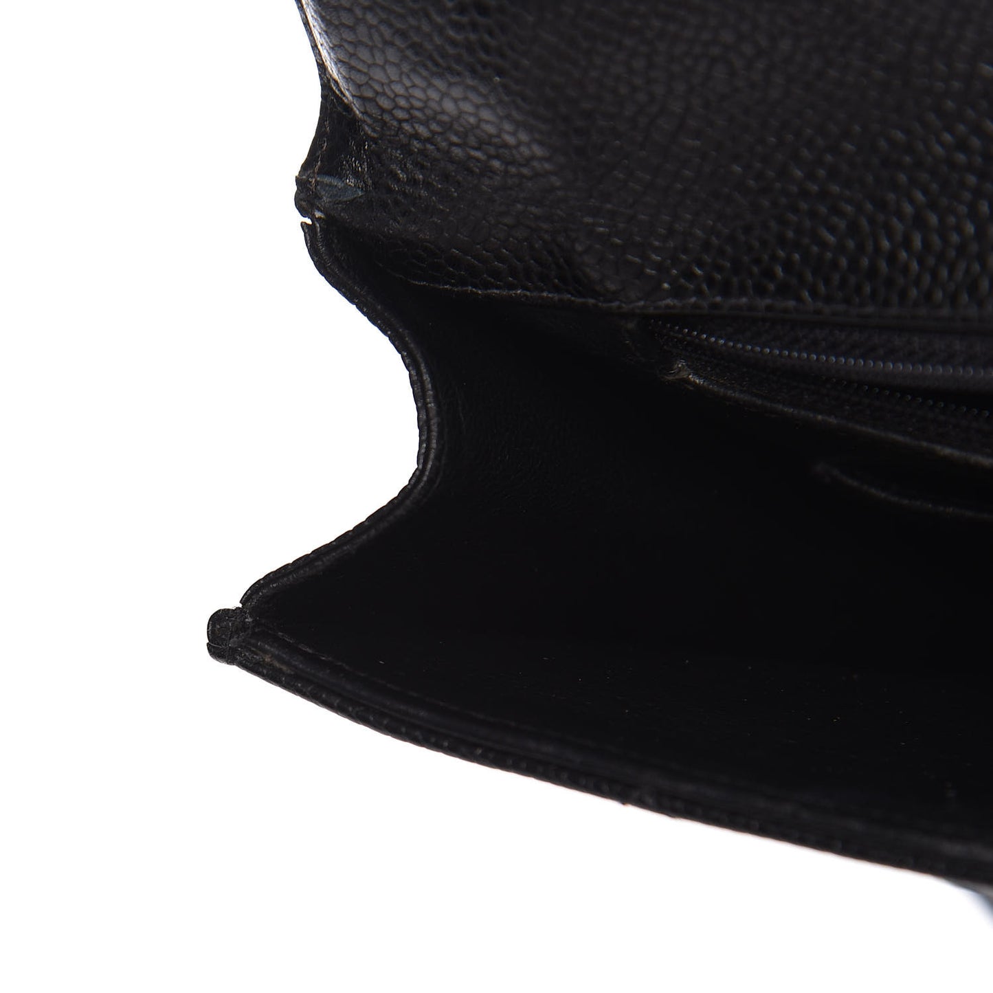 Caviar Quilted Briefcase Laptop Bag Black