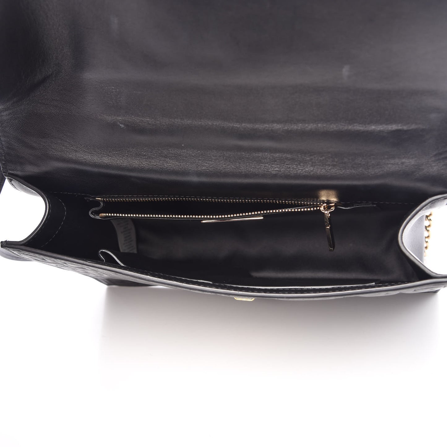 Nappa Ricamo Quilted The Greek Shoulder Bag Black