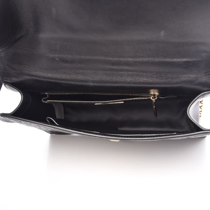 Versace Nappa Ricamo Quilted The Greek Shoulder Bag Black 5 of 11