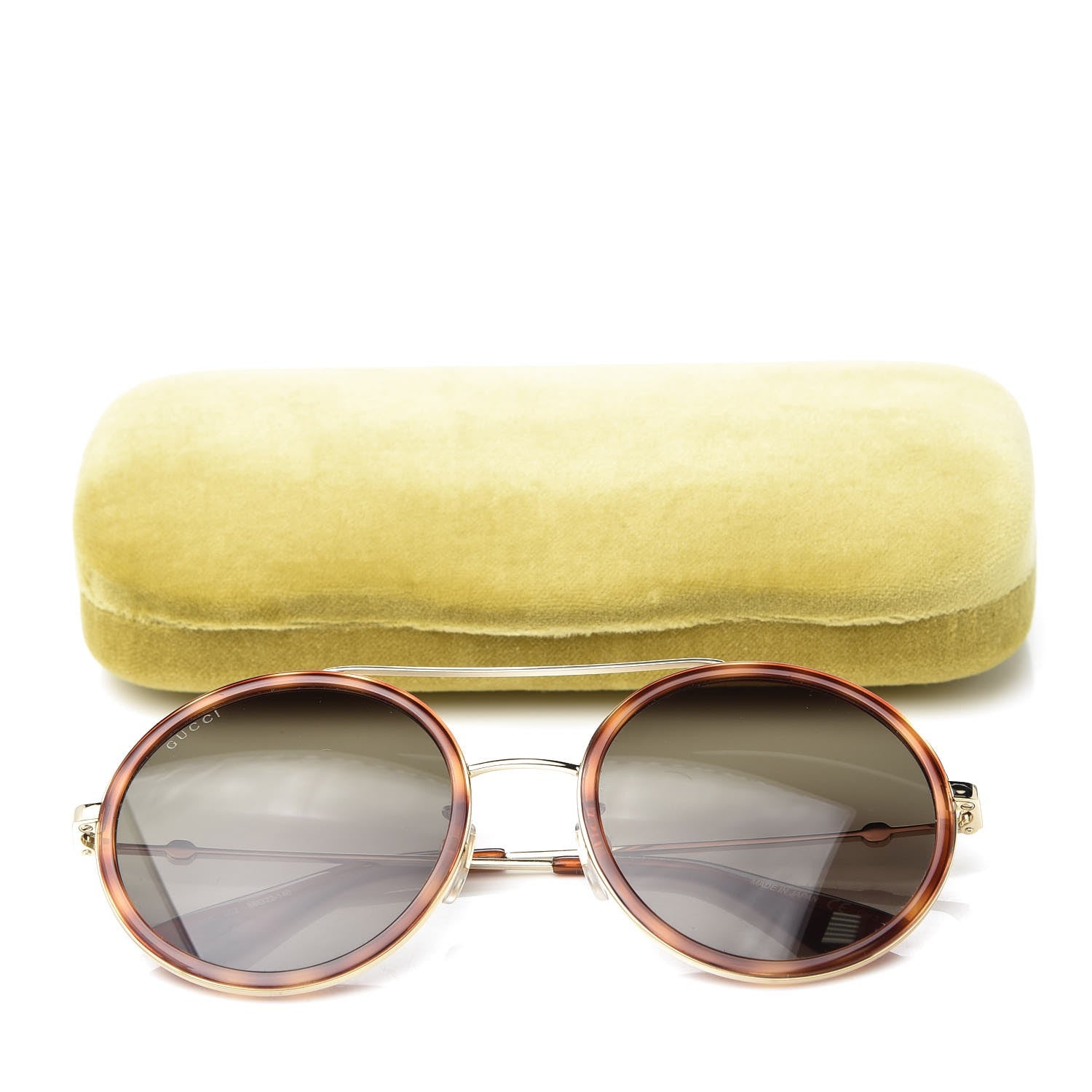 Gucci Round Sunglasses GG0061S Tortoise 8 of 8