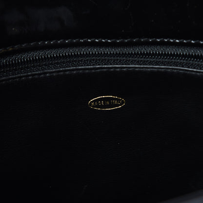 Chanel Patent Quilted Shoulder Bag Black 7 of 28