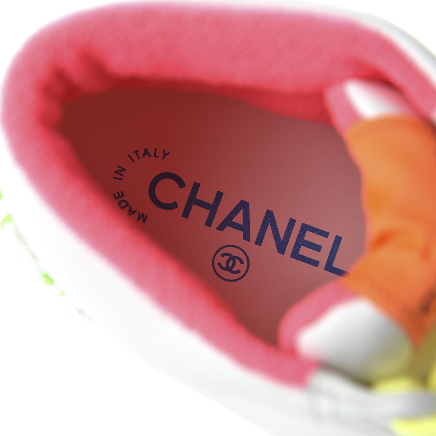 Chanel Calfskin Womens Logo High Top Sneakers 39 Multicolor 8 of 9