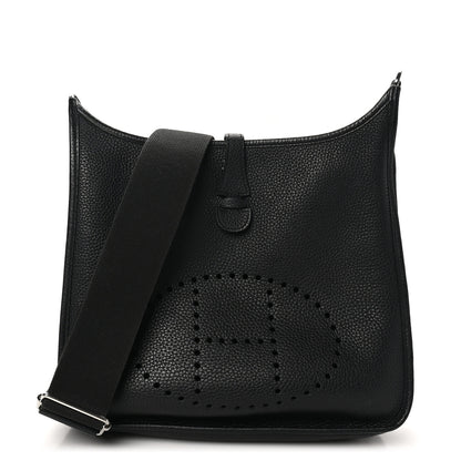 Hermes Taurillon Clemence Evelyne III PM Black 1 of 10