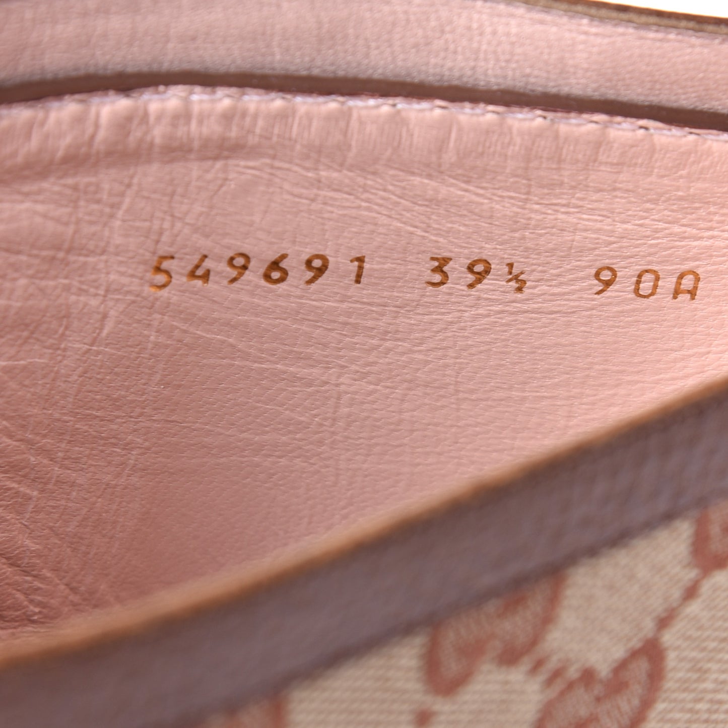GG Monogram Calfskin Lola Tall Boots 39.5 Beige Ruggine Cuir