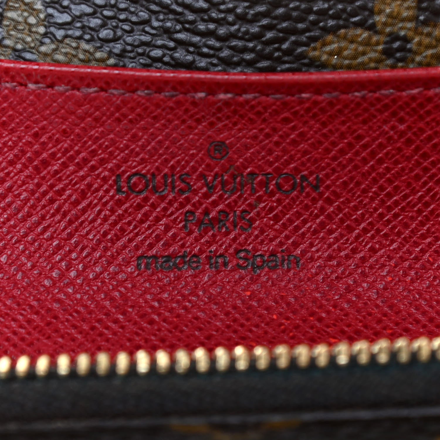 Louis Vuitton Monogram Emilie Wallet Red 6 of 11