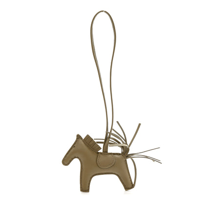 Hermes Milo Lambskin Grigri Rodeo Horse Bag Charm PM Beige Marfa 1 of 4