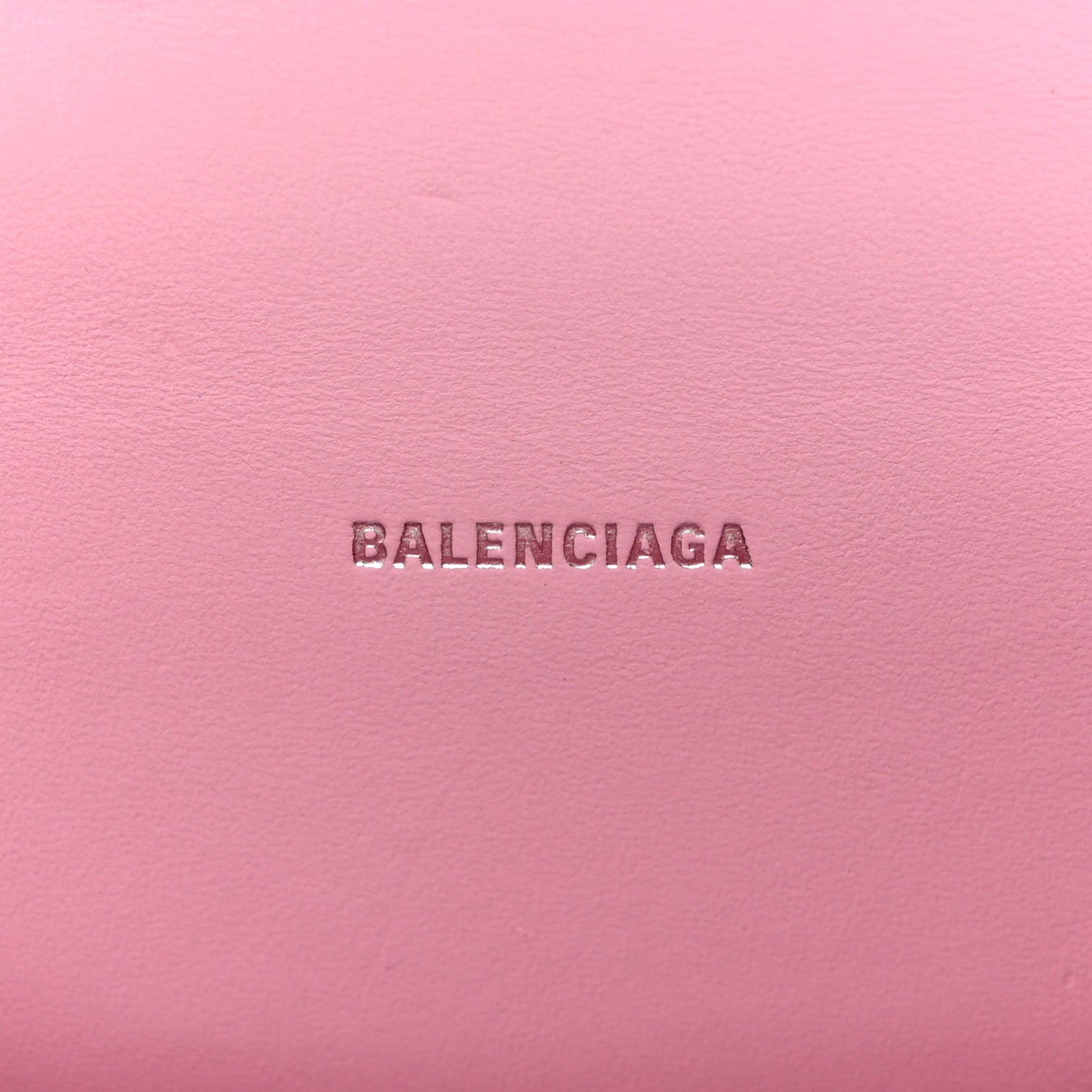 Balenciaga Shiny Calfskin Crocodile Embossed Hourglass Top Handle Bag XS Candy Pink 6 of 12