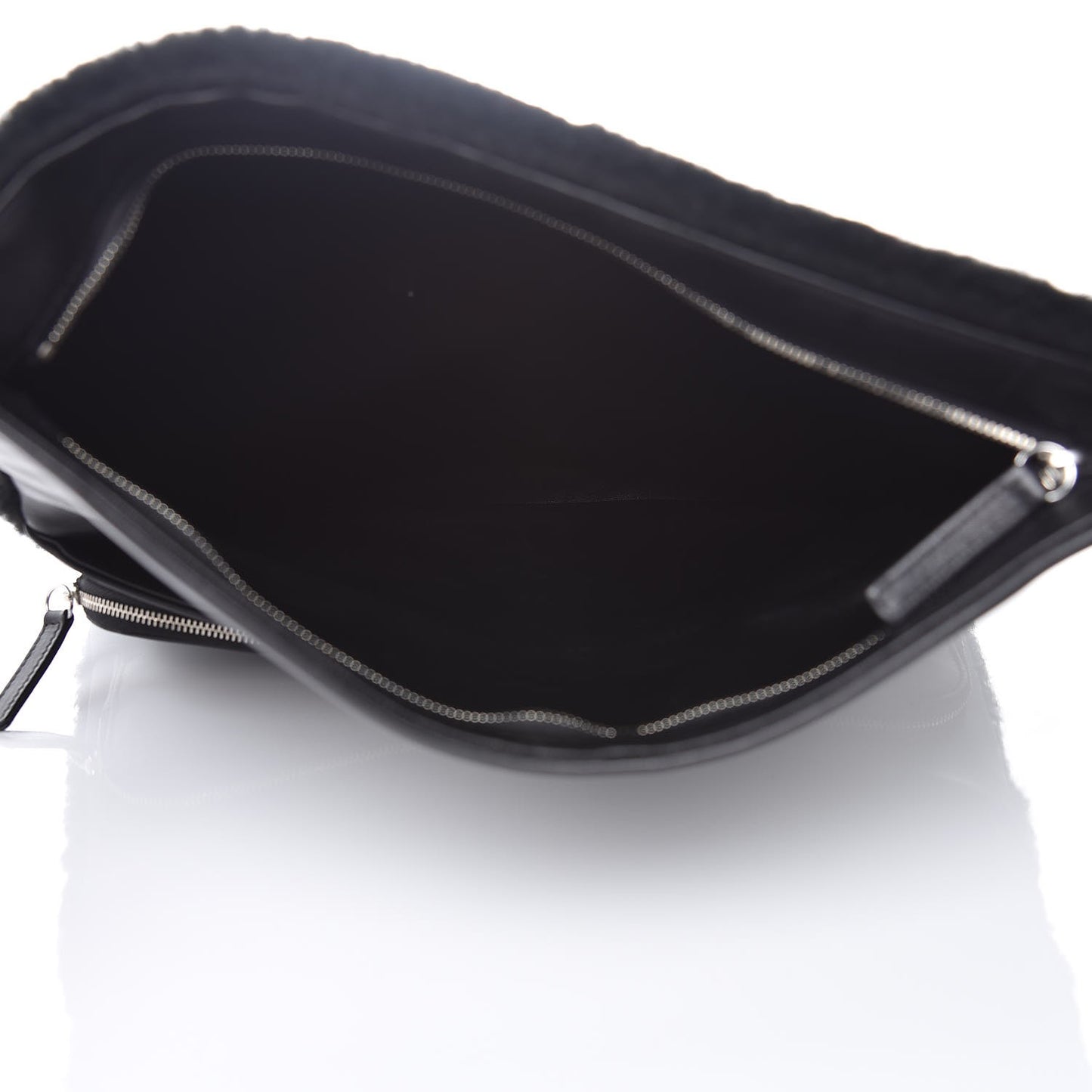 Shearling Lambskin 100% Clutch Black