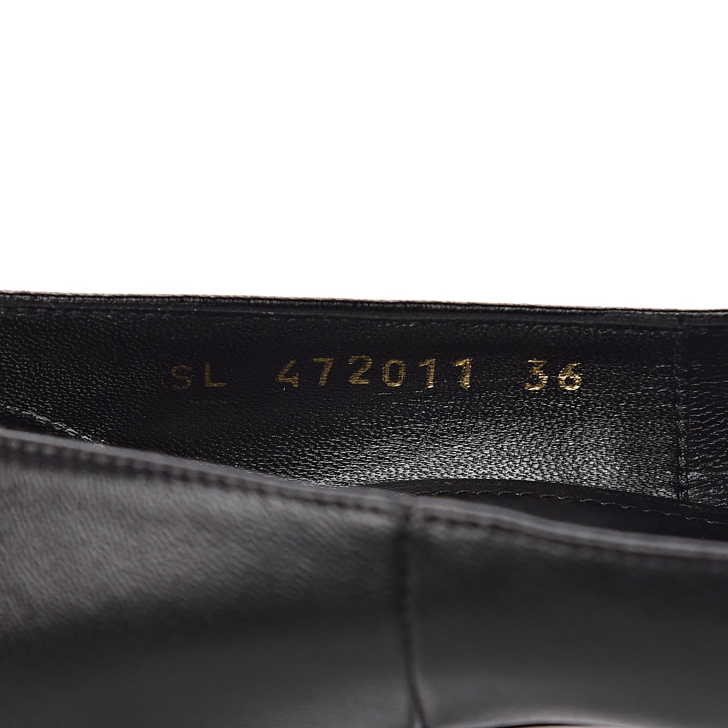 Saint Laurent Calfskin Opyum 100 Pumps 36 Black 8 of 11