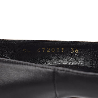 Saint Laurent Calfskin Opyum 100 Pumps 36 Black 8 of 11