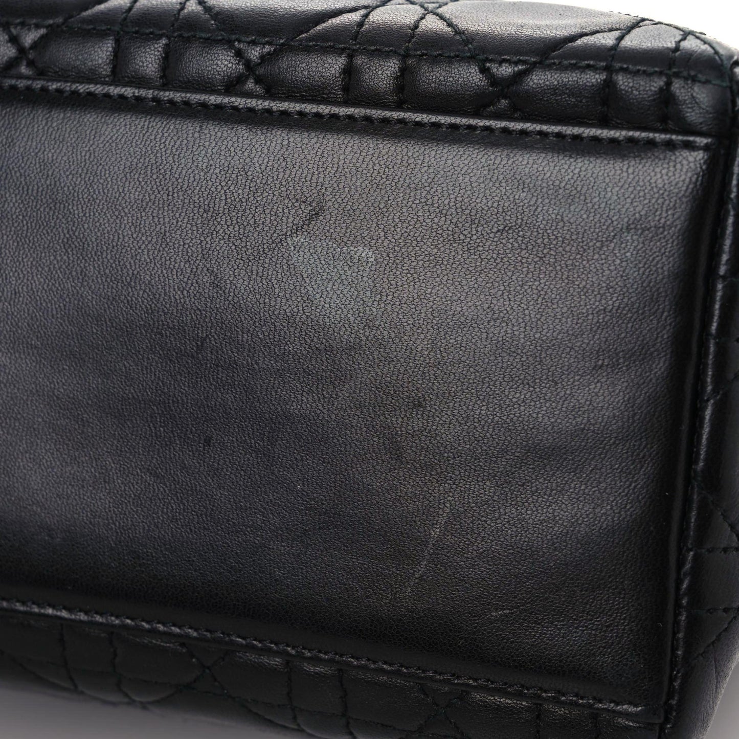 Lambskin Cannage Medium Lady Dior Black
