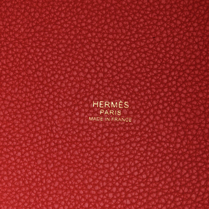 Hermes Taurillon Maurice Picotin Lock 18 PM Rouge Piment 6 of 10
